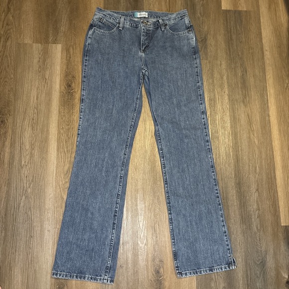 Wrangler Cash‎ Cowgirl Cut Jeans Women's 9/10 Mid Rise Cotton Western Split Hem - Picture 3 of 16